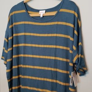 Striped Irma LulaRoe tunic shirt